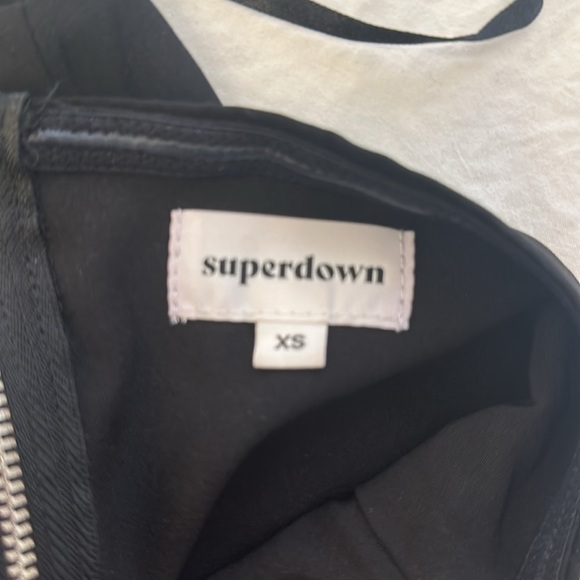 REVOLVE superdown asymmetricalblack top - Picture 3 of 3